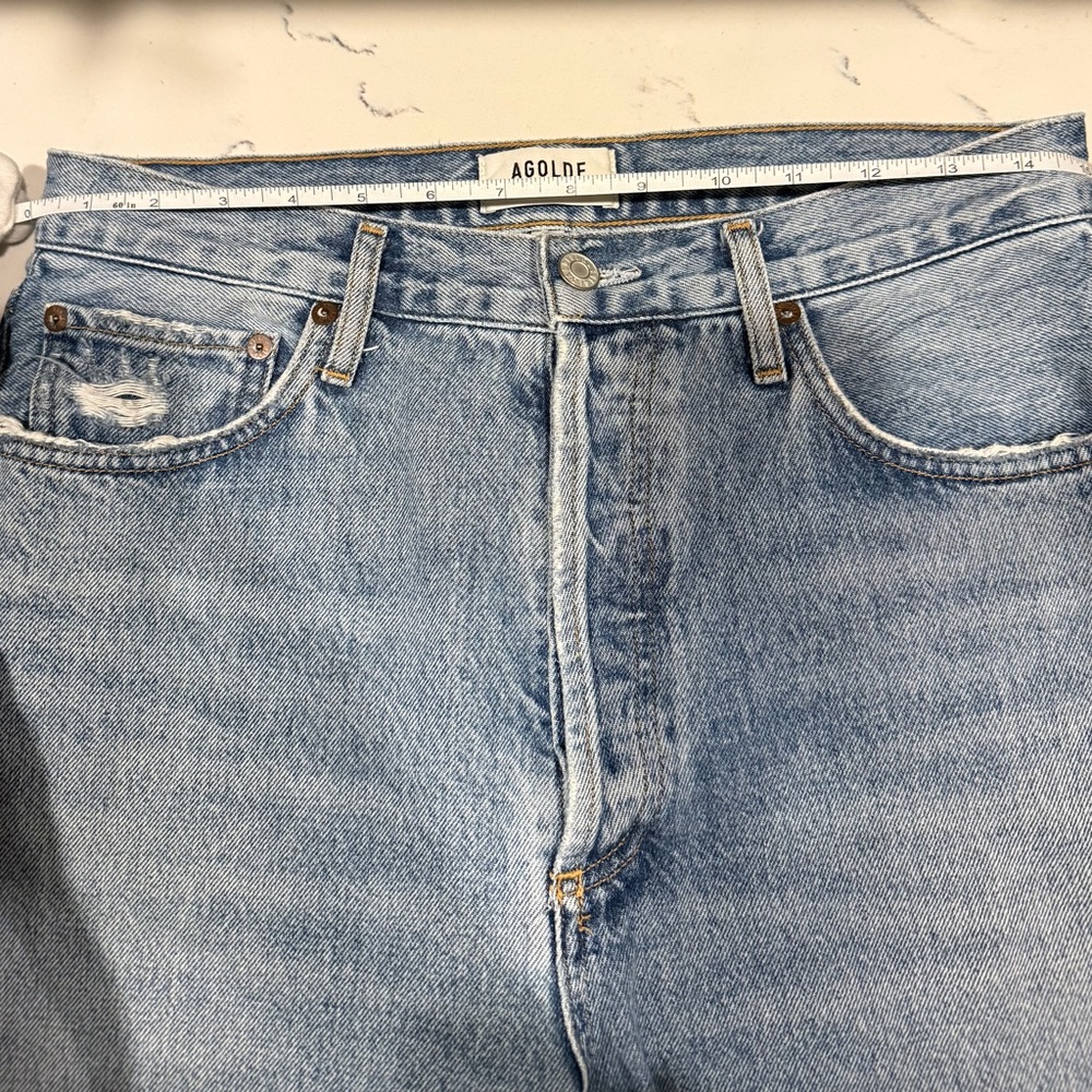 Agolde 90's Pinch Waist High Rise Straight In Navigate - Picture 6 of 8